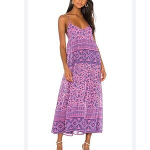 Spell & The Gypsy Journey Stappy Maxi Dress in Mulberry Women's Size XXS